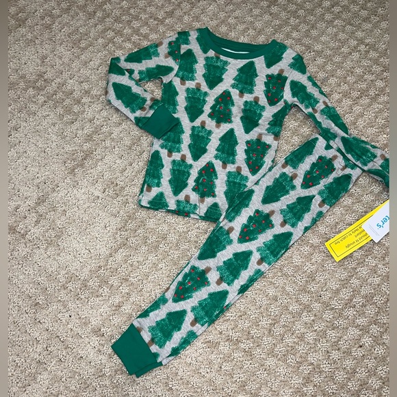 New Carters Christmas Tree Print Pajamas - Picture 7 of 12